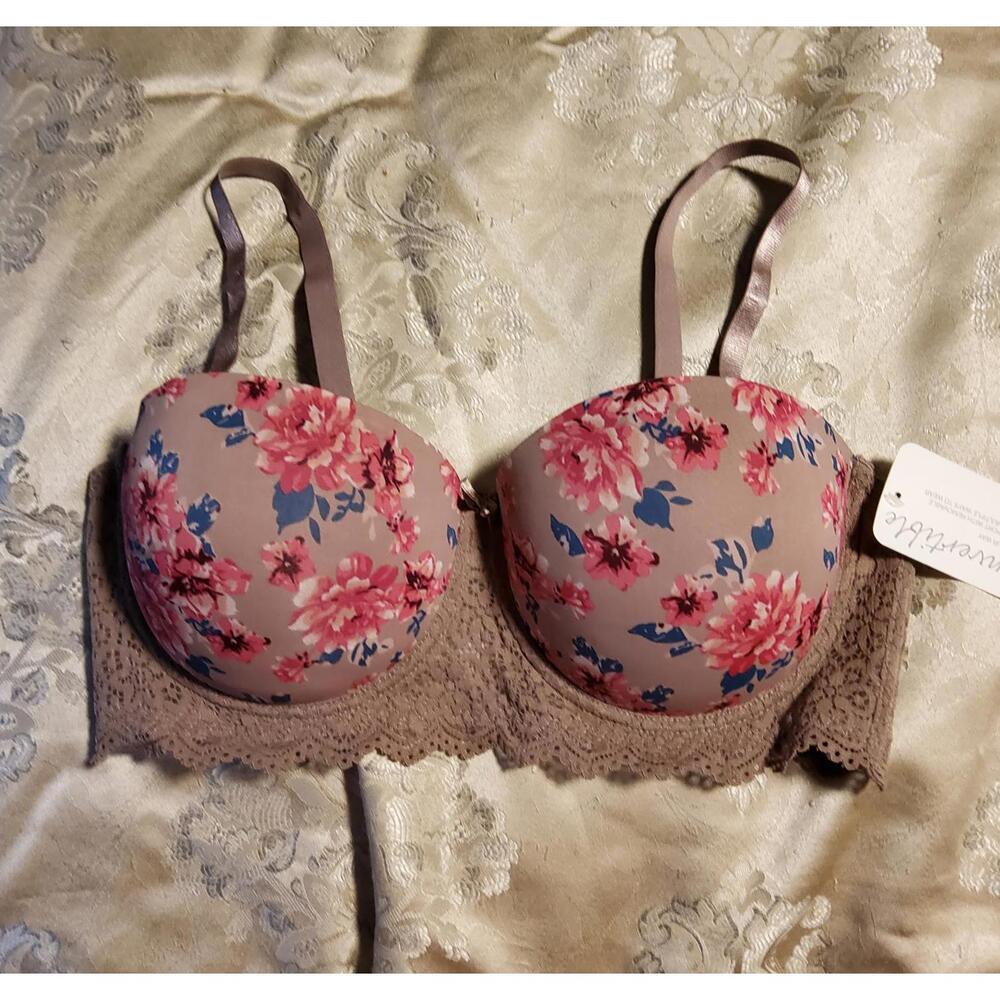 NWT 40D Endure Pushup Bra underwire